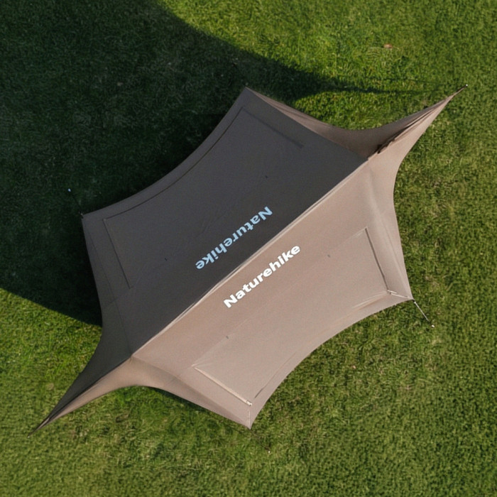 Тент туристический  Naturehike Cloud Skies Tarp Lite CNK2650WS023, 960 х 485 х 260 см, темно-коричневый  