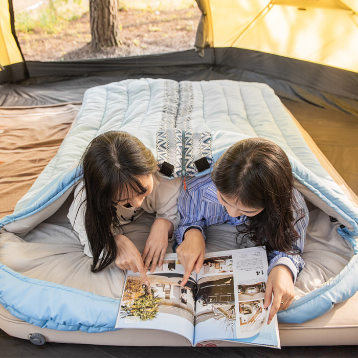 Спальник с капюшоном Naturehike L250 NH21MSD07, (9°C), левый, голубой  