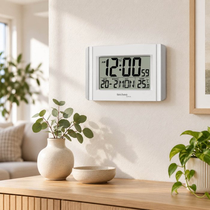 Часы настольные Technoline WS8002 White (WS8002)  