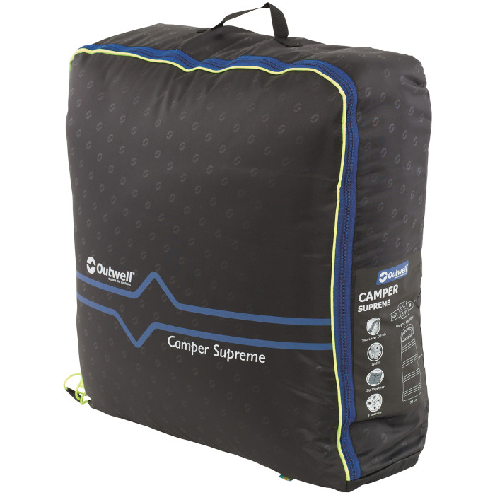 Спальный мешок Outwell Camper Supreme/-9°C Petrol синий Left (230352)  