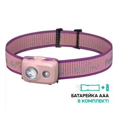 Налобный фонарь Fenix HL16 AAA, розовый