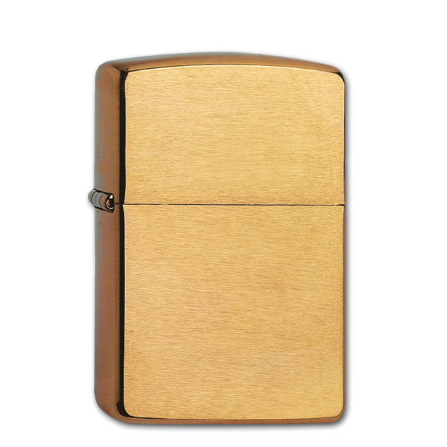 Зажигалка Zippo бензиновая ARMOR BRUSHED BRASS 168  