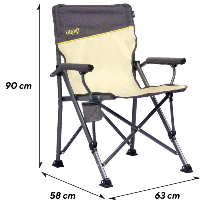 Кресло раскладное Uquip Roxy Sand/Grey (244038)  