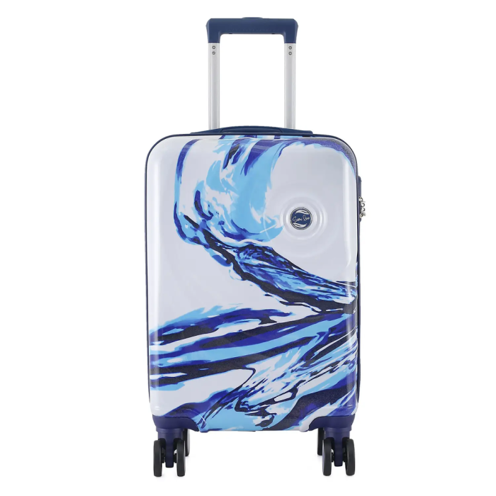 Чемодан Semi Line 20" (S) White/Blue Print (T5653-1)  