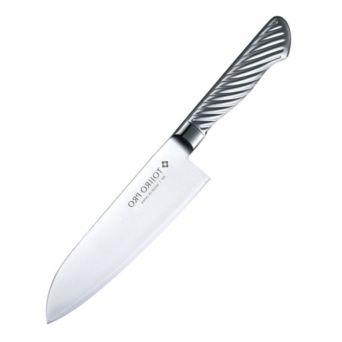 Нож кухонный Tojiro PRO DP 3Layered by VG10 Santoku 170mm F-895  
