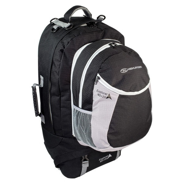 Рюкзак туристический Highlander Explorer Ruckcase 80+20 Black  