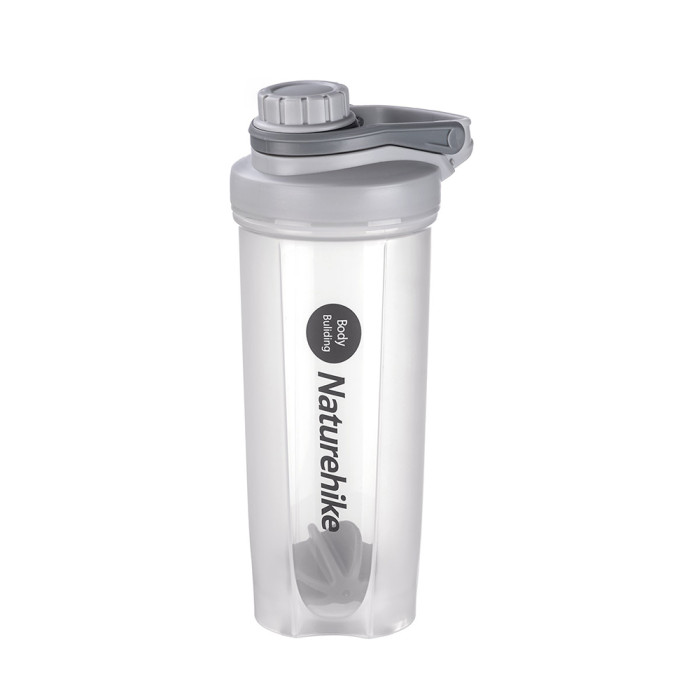 Бутылка-шейкер c шариком Naturehike Fitness 0.7л grey NH19SJ003  