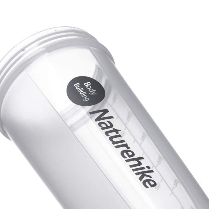Бутылка-шейкер c шариком Naturehike Fitness 0.7л grey NH19SJ003  