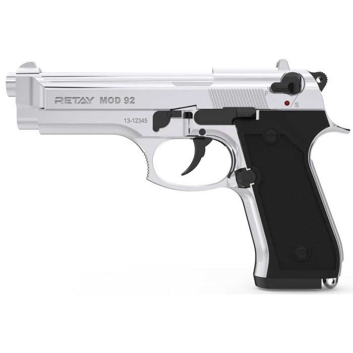 Пистолет стартовый Retay Mod.92 9мм nickel (S140233N) 