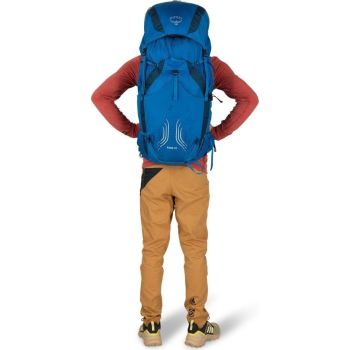 Рюкзак Osprey Exos 58 л Blue Ribbon - S/M - синий  