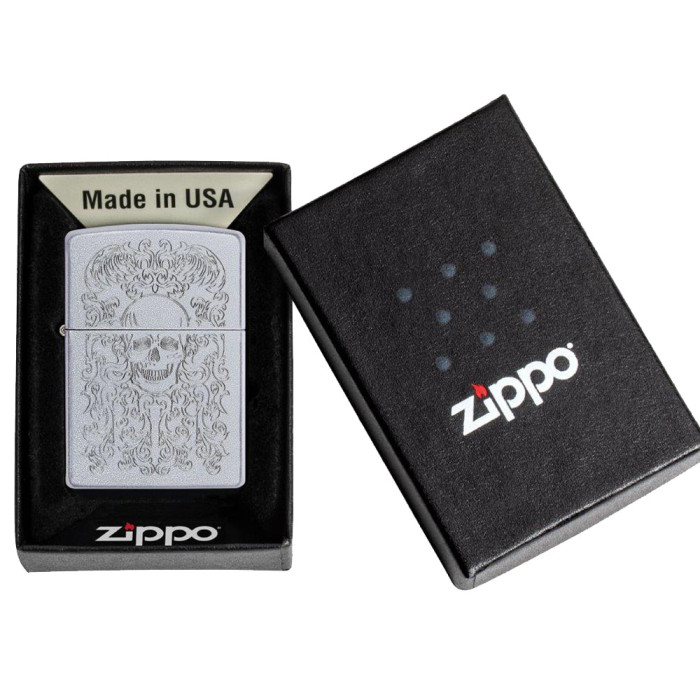 Зажигалка Zippo 205 21PFSPR Skull Design (49571)  