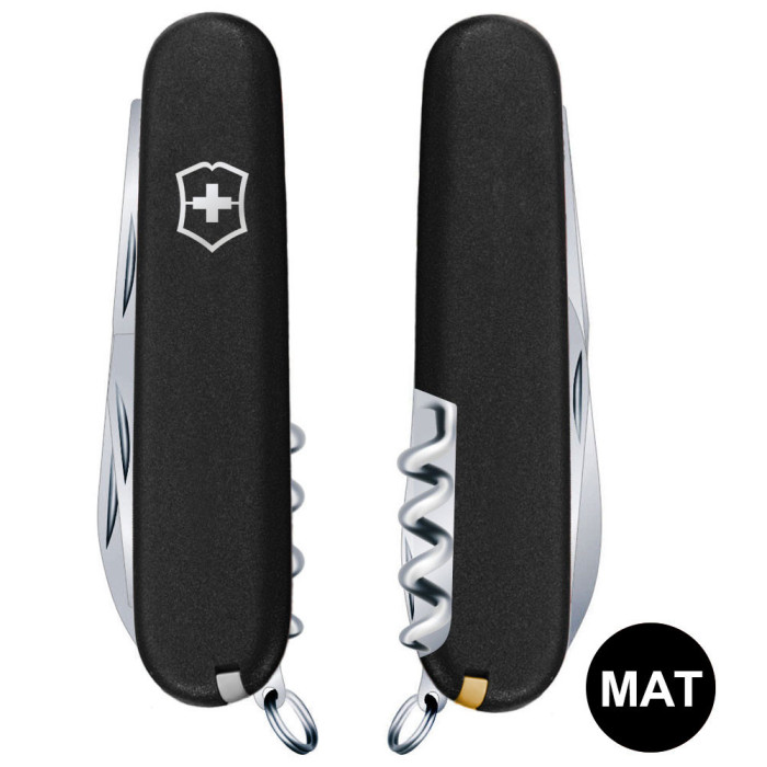 Складной нож Victorinox SPARTAN MAT черный матовый лак  