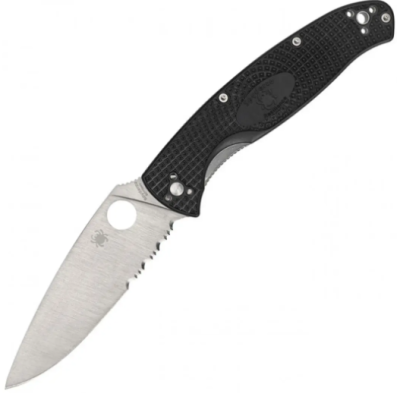 Нож Spyderco Resilience FRN, полусеррейтор