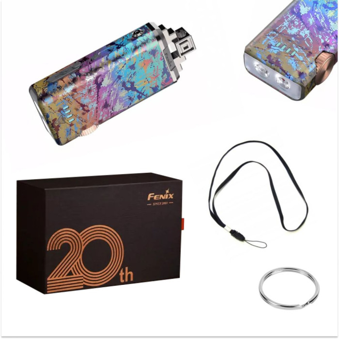 Туристический фонарь Fenix APEX 20 Mix Iridescent (XP-L HI V2 + XQ-E красный, ANSI 760 lm, Li-Po)  