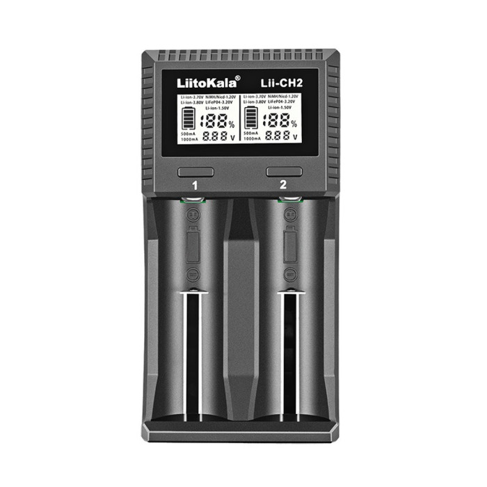 Универсальное зарядное устройство LiitoKala Lii-CH2 5V 2A на 2 канала  