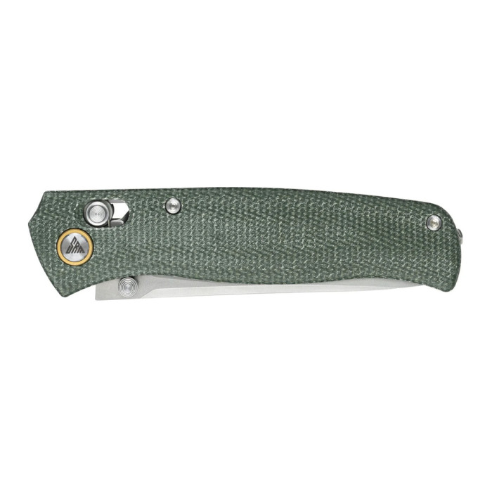 Нож складной туристический SRM Medal (8,2 см) 140Cr/Micarta, зеленый  
