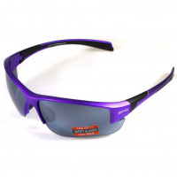Очки Global Vision Hercules-7 Purple (silver mirror) зеркальные черные в фиолетовой оправе