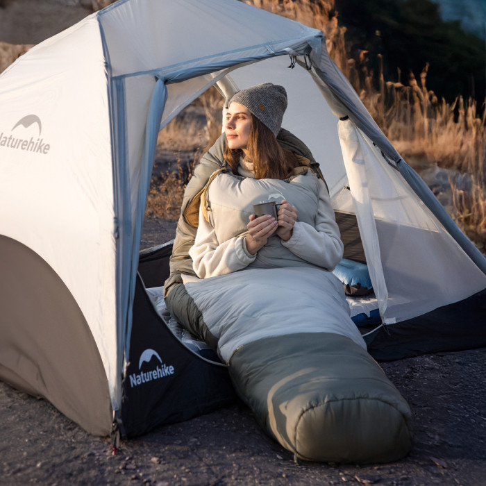 Спальник Naturehike Pro MG270 CNK2550WS044, p-p L, зеленый  