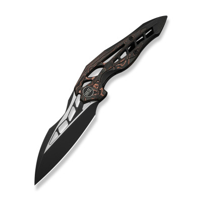 Нож складной туристический Weknife Arrakis (8.8 см) Vanax / Titanium черный