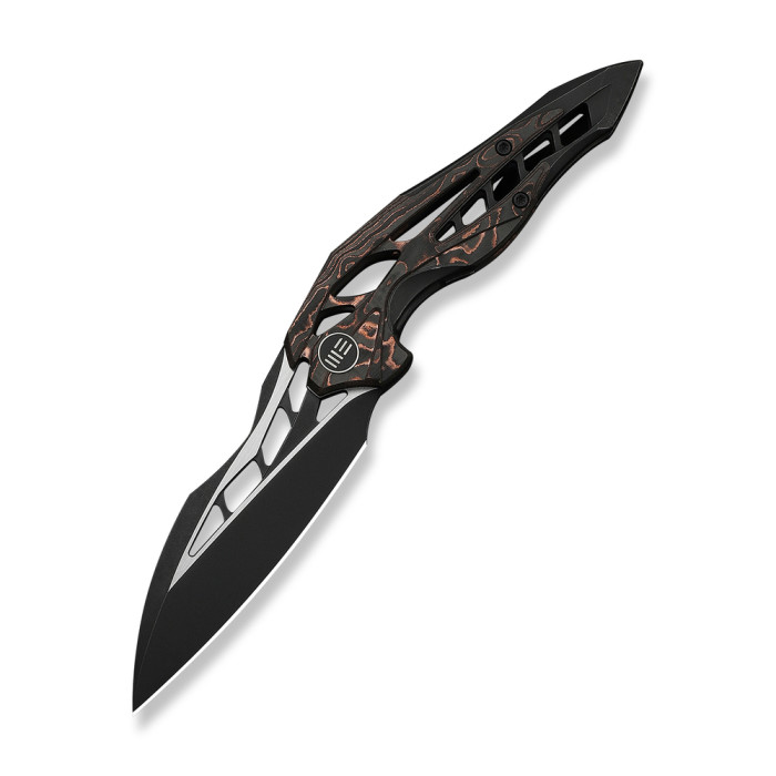 Нож складной туристический Weknife Arrakis (8.8 см) Vanax / Titanium черный  
