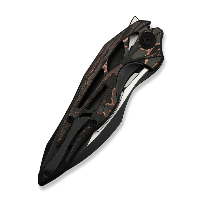 Нож складной туристический Weknife Arrakis (8.8 см) Vanax / Titanium черный  