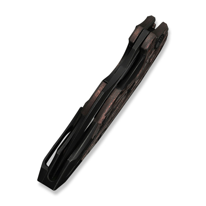 Нож складной туристический Weknife Arrakis (8.8 см) Vanax / Titanium черный  
