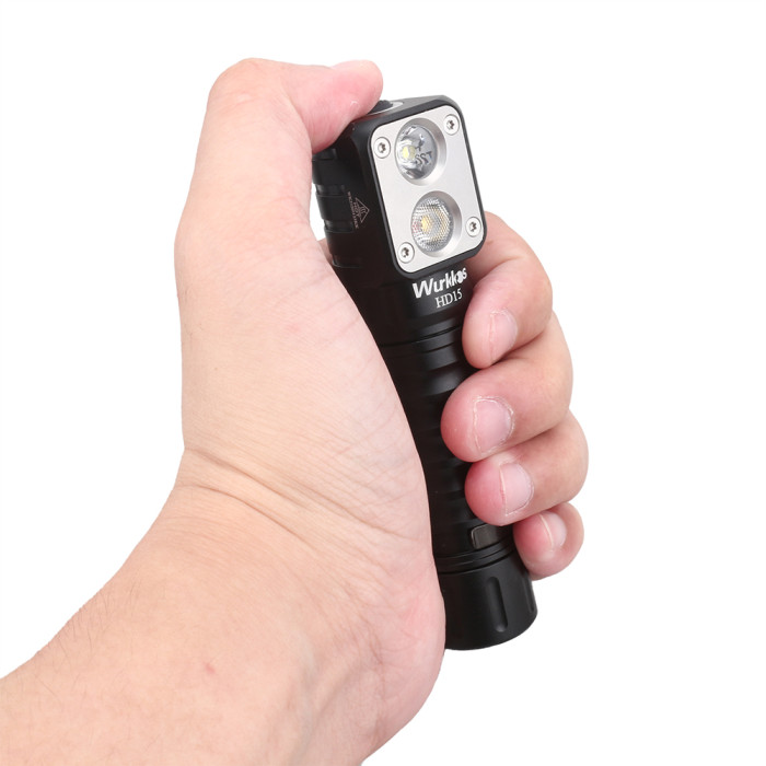 Фонарь налобный Wurkkos HD15 Dual LEDs, черный  