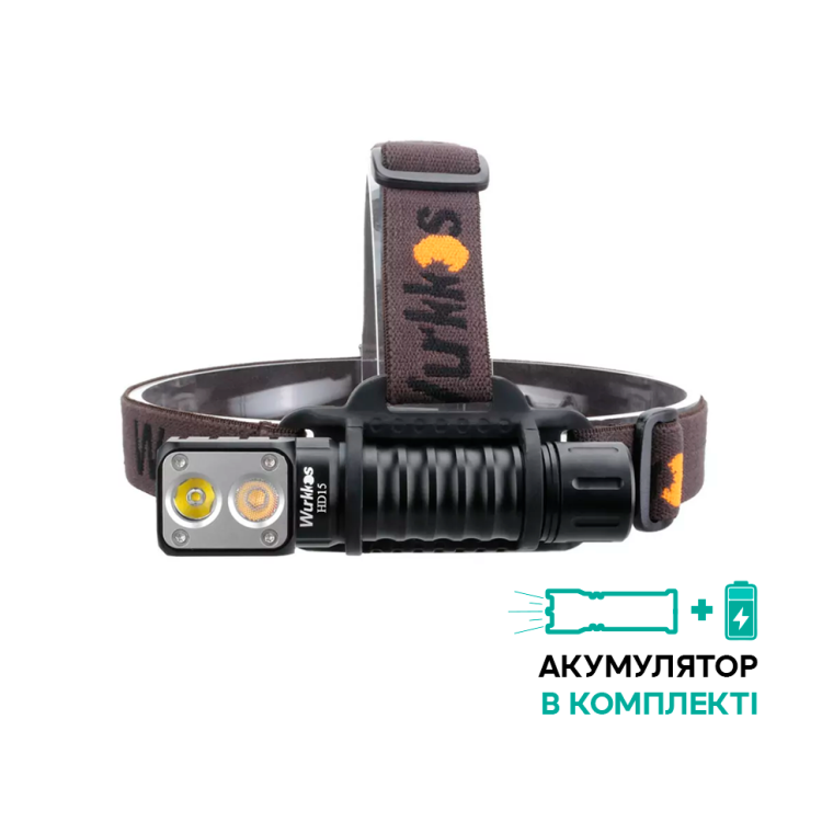 Фонарь налобный Wurkkos HD15 Dual LEDs, черный 