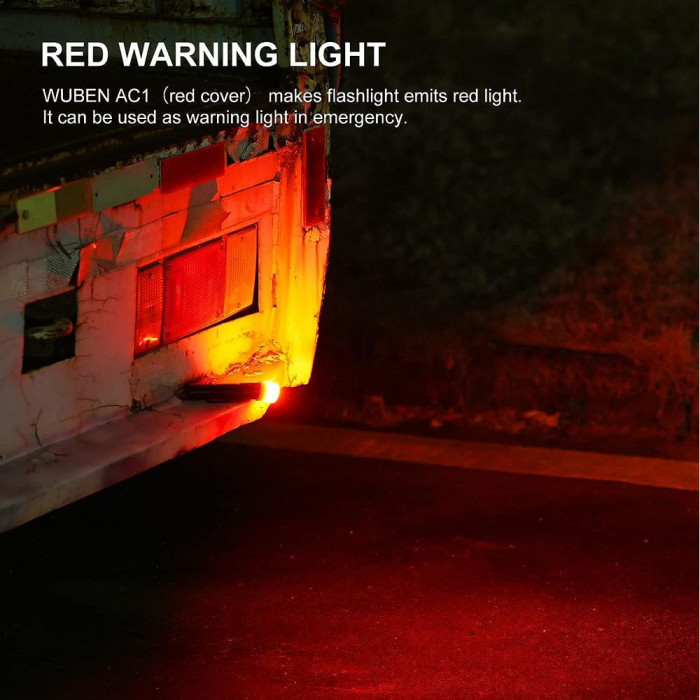 Рассеиватель для фонарика Wuben AC1, три цвета (белый, красный, желтый)  