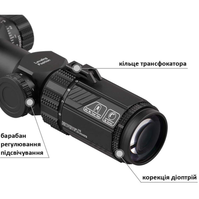 Прицел Discovery Optics HS 6-24X44SFIR FFP 30mm подсветка (231002)  