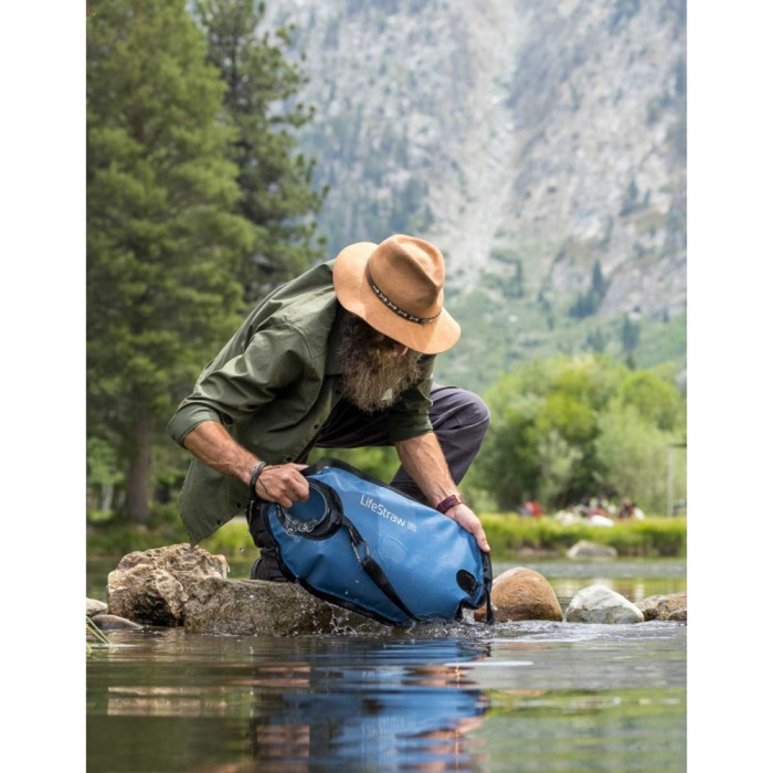 Фильтр для воды LifeStraw Peak Gravity, 8 л, Dark Mountain Gray (LSW LSPSF8GRWW)  