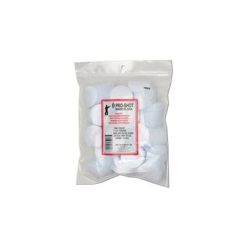 Патч для чистки Pro-Shot 6mm-.30 Cal. - 1 1/2", круглые, 600 шт/уп, хлопок 