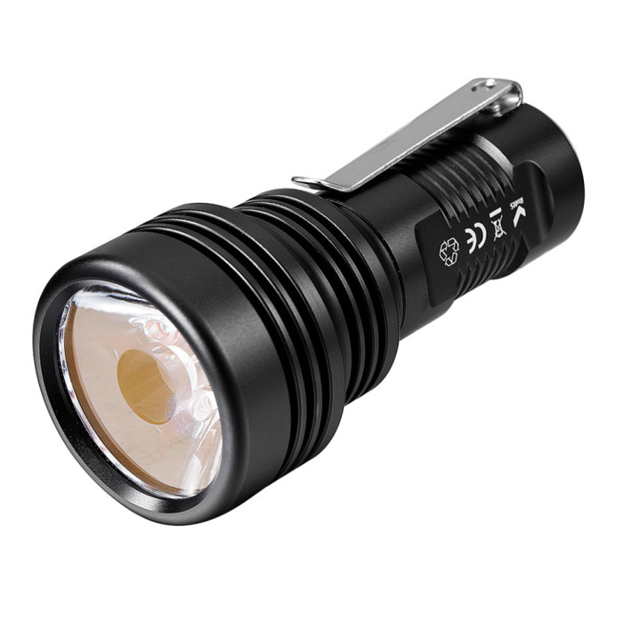 Фонарь Manker MC13 White Bundle, черный  