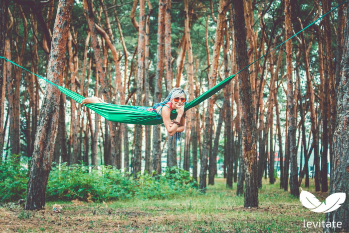 Гамак Levitate Camp green  
