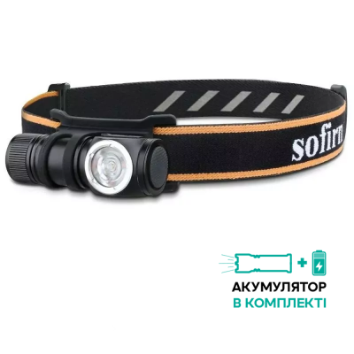 Фонарь налобный Sofirn HS10 Mini 5000K с аккумулятором, черный