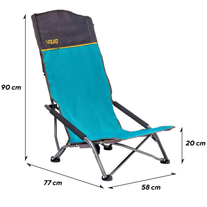 Кресло раскладное Uquip Sandy XL Blue/Grey (244030)  