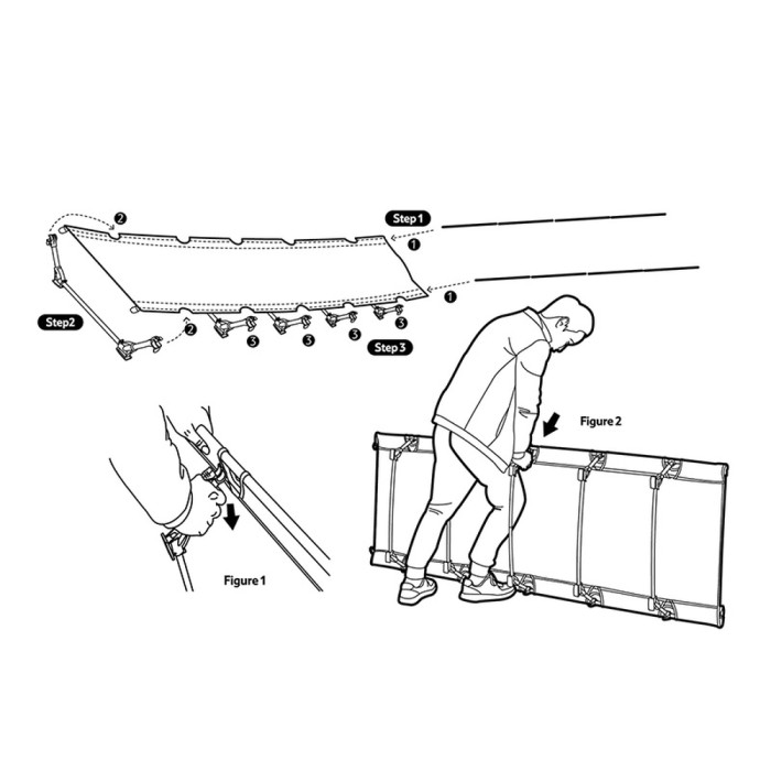 Кровать складная Naturehike XJC05 NH20JJ001, Полиэстер Oxford / алюминий, черный (6927595768822)  
