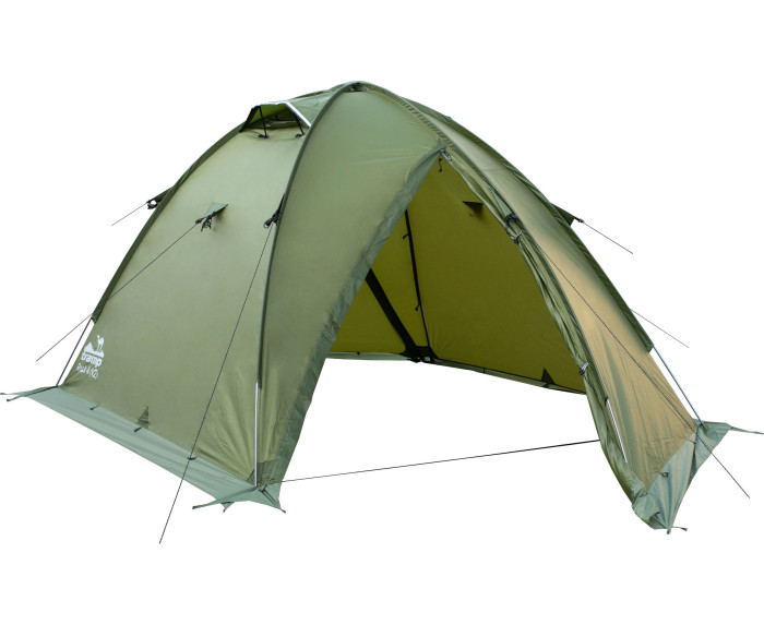 Палатка Tramp ROCK 4 v2 TRT-029, зеленая  