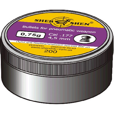 Пули пневм Шершень 0,75g 4,5 мм 360шт/уп