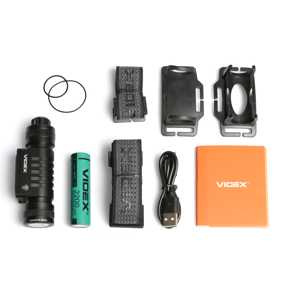 Налобный светодиодный фонарик VIDEX VLF-H066A 2000Lm 5000K