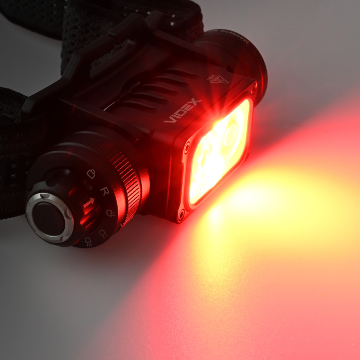 Налобный светодиодный фонарик VIDEX VLF-H066A 2000Lm 5000K  