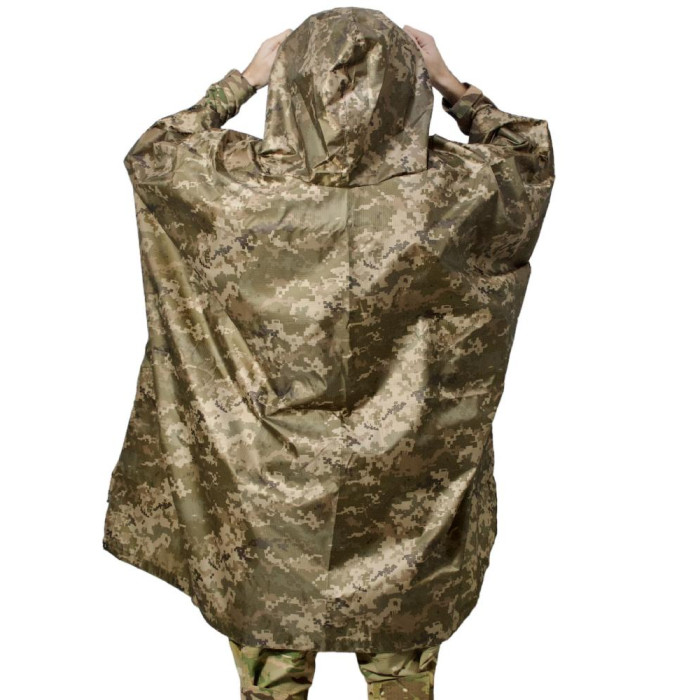 Тактический пончо rip stop Ranger пиксель (RA8918)  