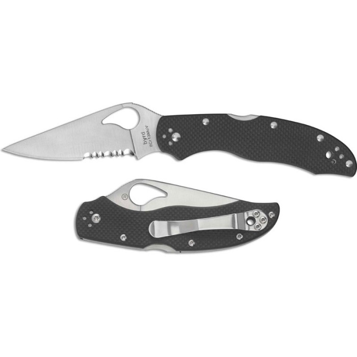 Нож Spyderco Byrd Harrier 2, серрейтор (BY01GPS2)  