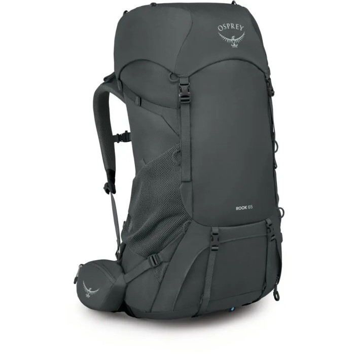 Рюкзак Osprey Rook 65 dark charcoal/silver lining - O/S - черный  