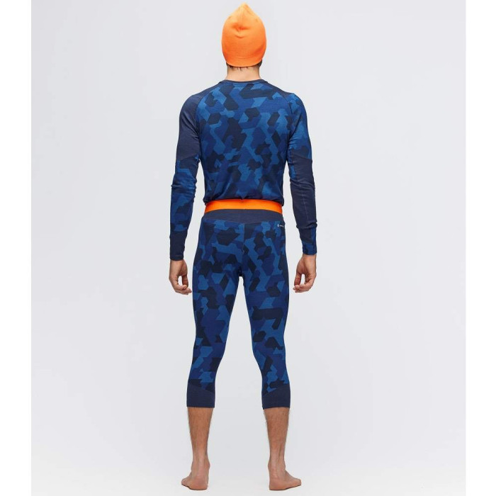 Термоштаны мужские Salewa CRISTALLO WARM AMR M 3/4 TIGHT - голубые  