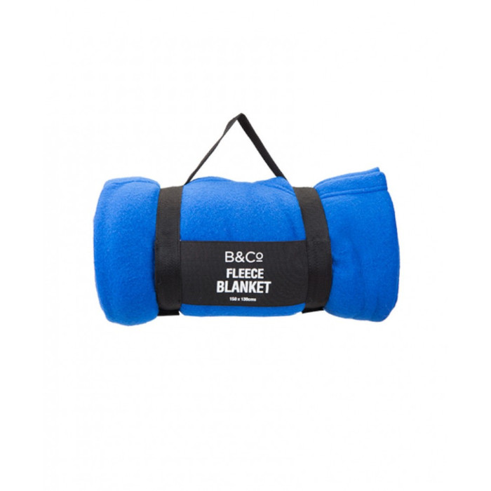 Плед Summit B&Co Fleece Blanket With Carry Handle 150x130 cm Синий  