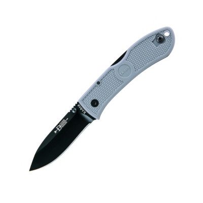 Нож Ka-Bar Dozier D2  Folding Hunter -серый, длина клинка 7,62 см.