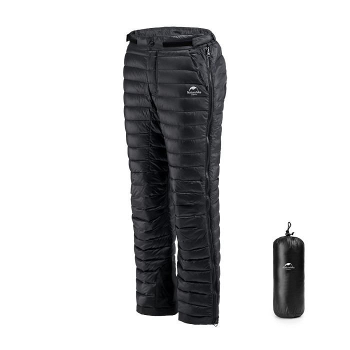 Термоштаны утепленные двухсторонние Naturehike NH19FS018, черные  