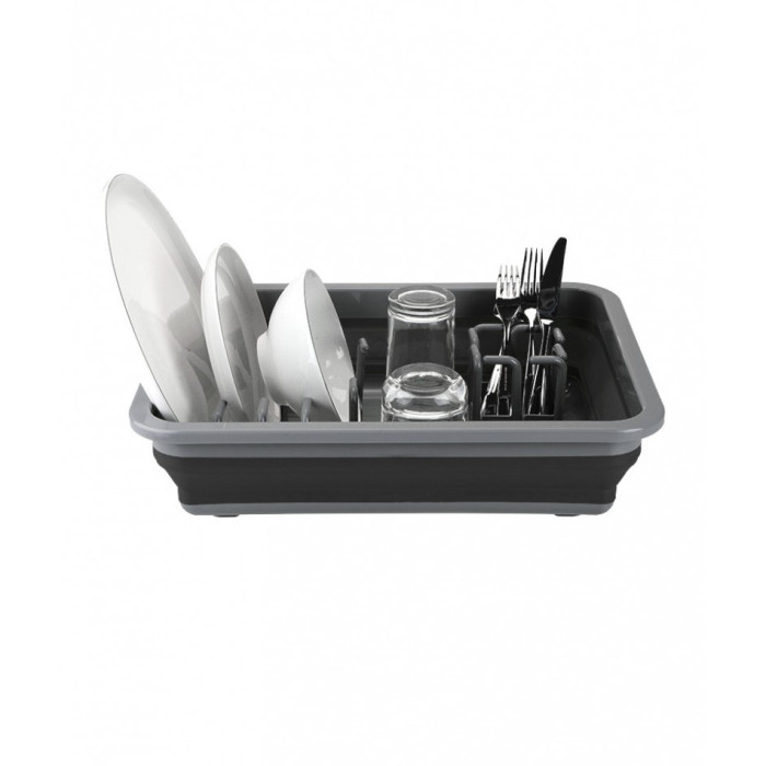 Сушилка для посуды складная Summit Pop Dish Rack Drainer Black/Grey  