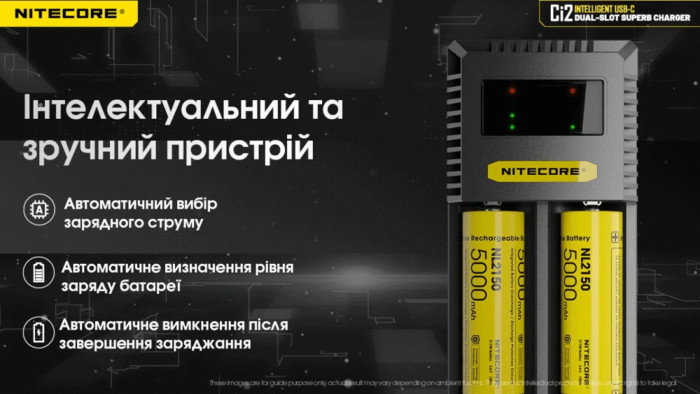 Зарядное устройство для Nitecore Ci2 (2 канала)  